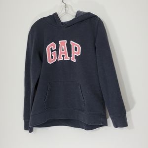 Gap Gray Logo Pullover Hoodie,  Size Large